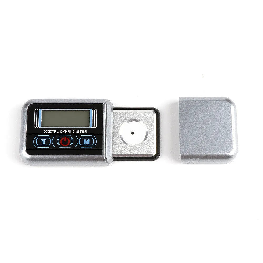 Digital precision scale with 100g capacity and 0.005g resolution on a dark surface