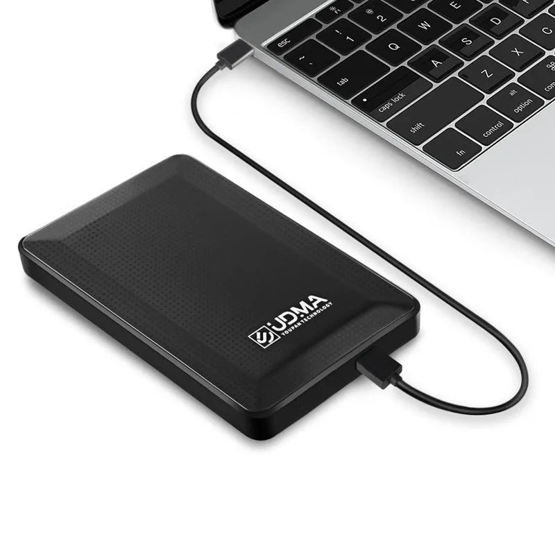 Udma mobile hard disk 750GB black ABS plastic shell portable external storage