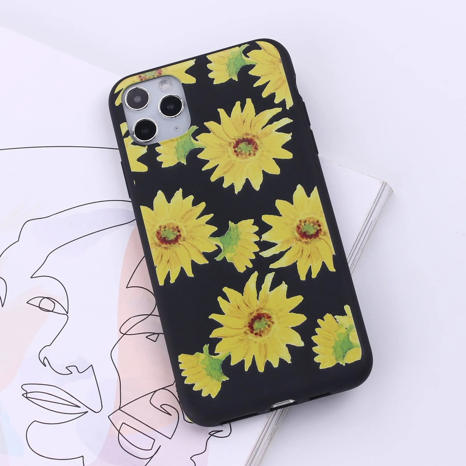 Painted TPU mobile phone back cover case for Apple iPhone in multiple colour options.
