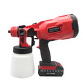 Blue cordless paint spray gun with 800ml can and 1.8mm nozzle for DIY painting
