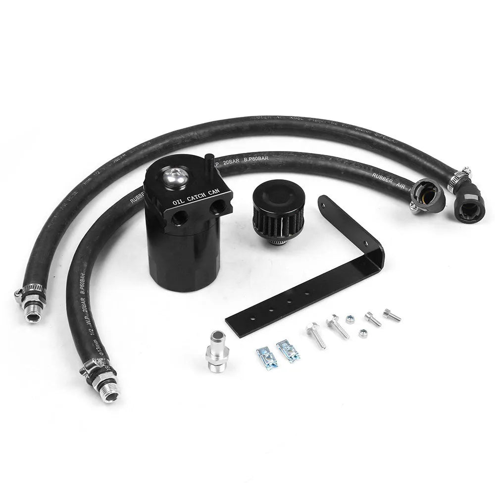 Aluminium alloy oil separator for Ford Expedition in choice of black, blue, red, or silver finish.