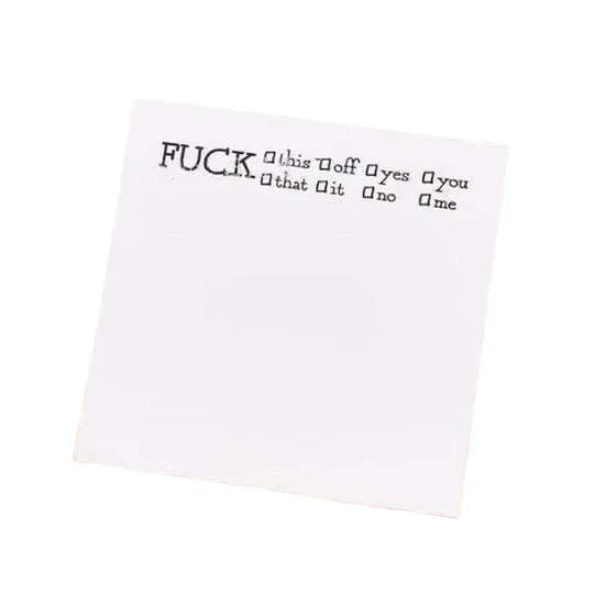 75mm square sticky notes pad with adhesive backing and printed cover designs