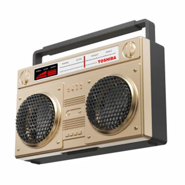 Car vent aroma diffuser with cassette tape design in gold colour, zinc alloy perfume holder