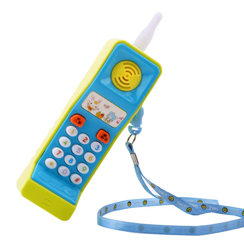 Children's educational electronic toy with cartoon animal design and sound and light features