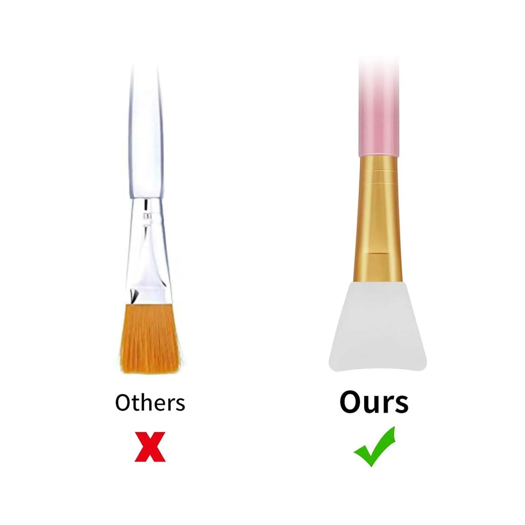 Reusable silicone face and body mask applicator spatula in six colour options.