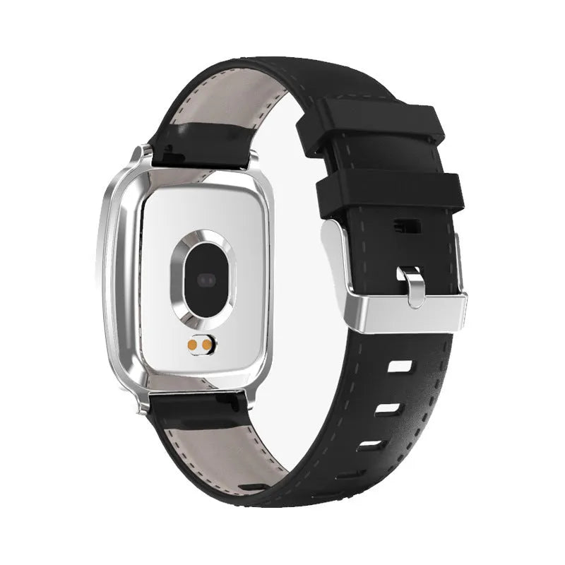 M8 multi-function smart bracelet with touch screen showing heart rate data, on a TPU strap.