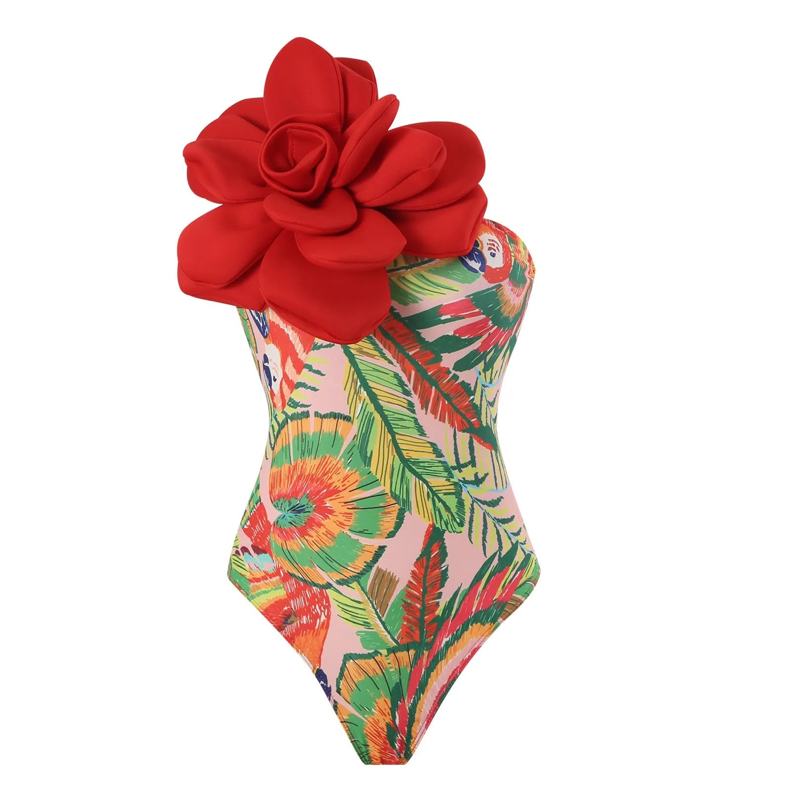 Long sleeve one-piece swimsuit jumpsuit with gauze cover-up skirt in blue colour