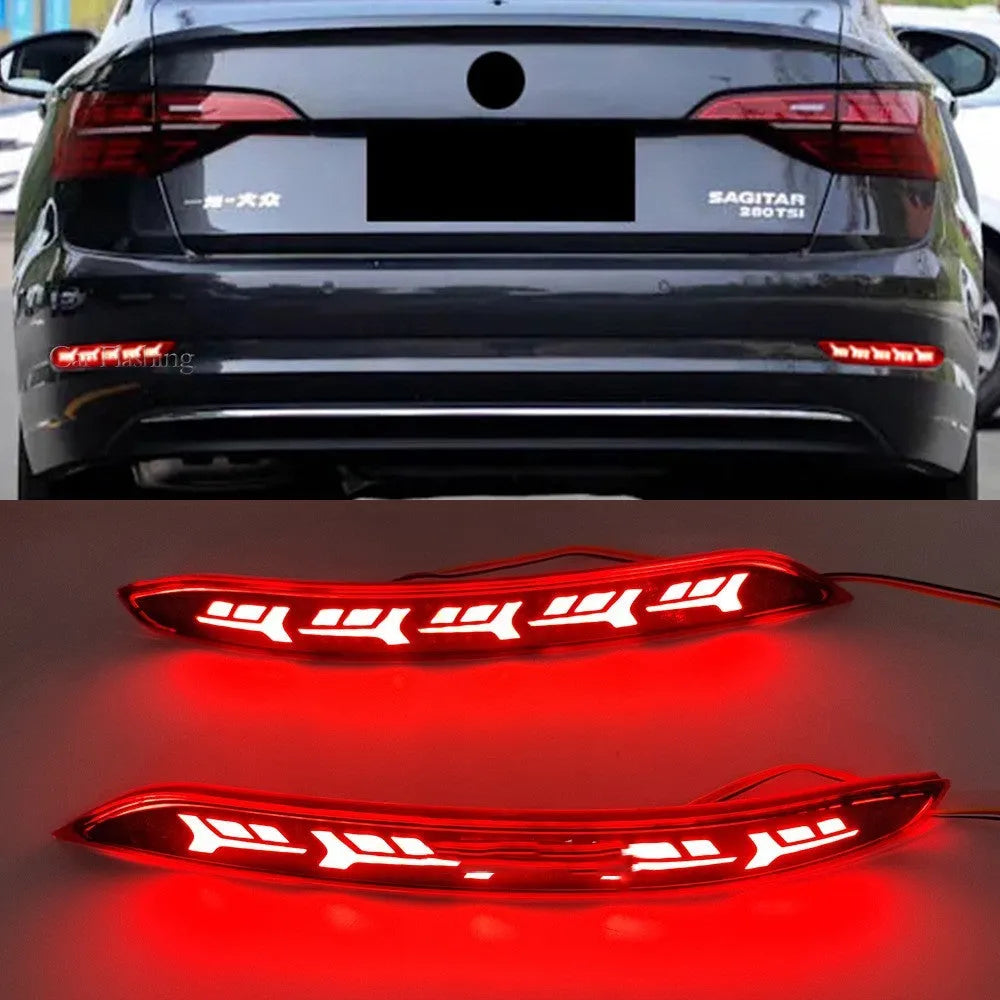 Volkswagen Sagitar modified rear bumper LED streamer light for 2019-2021 models