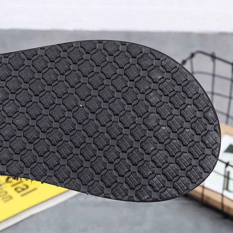 Women's bohemian summer slippers with elastic EVA upper, rubber sole, and adjustable webbing closure in available colours