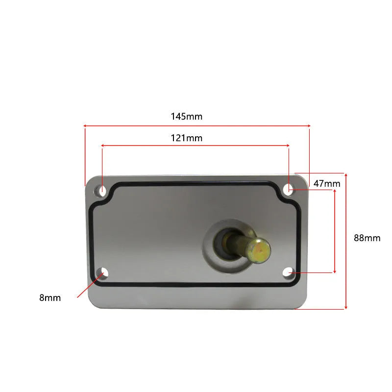 Silver aluminium short gear shift lever for Horton car manual transmission