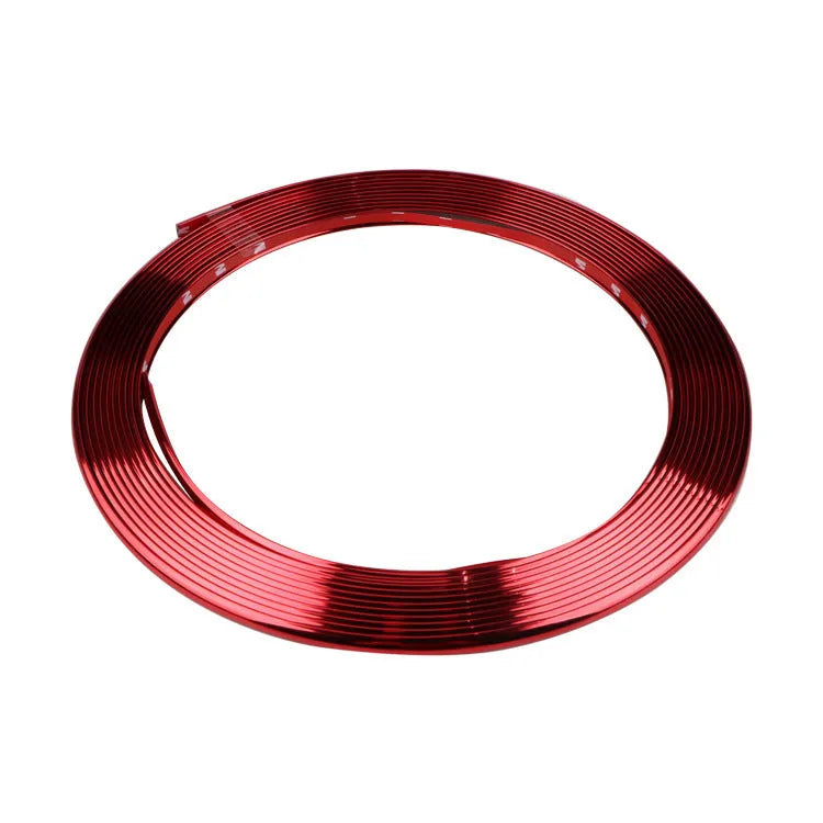 Electroplated purple PVC wheel trim roll for car alloy wheel decoration and protection