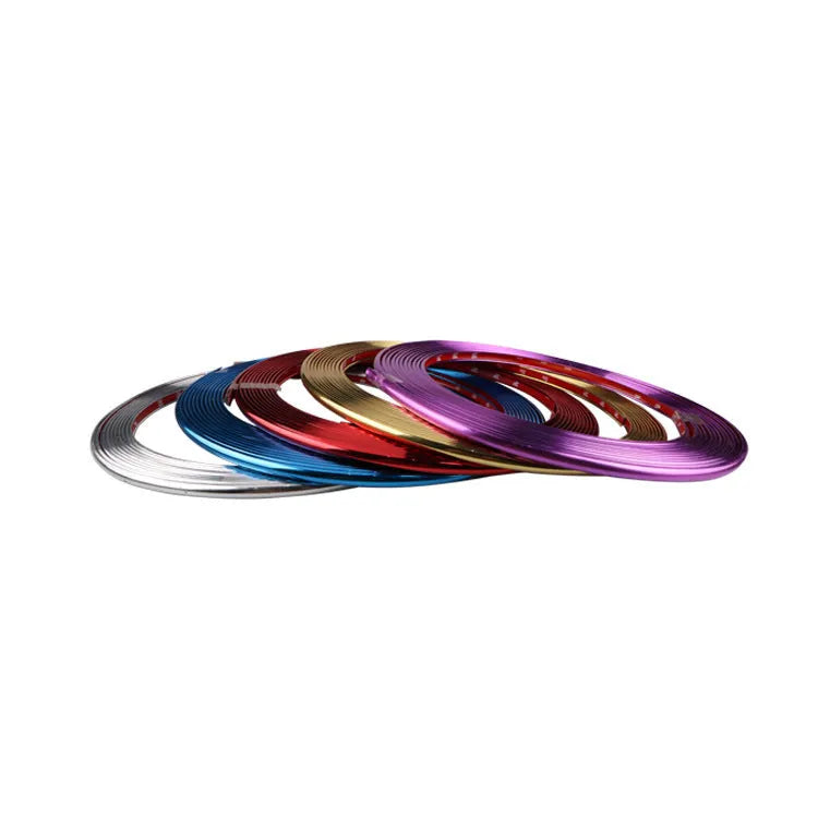 Electroplated purple PVC wheel trim roll for car alloy wheel decoration and protection