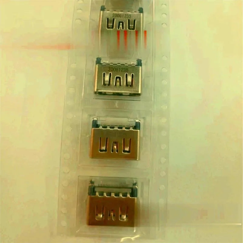 Silver HDMI host interface socket replacement part for gaming console connections