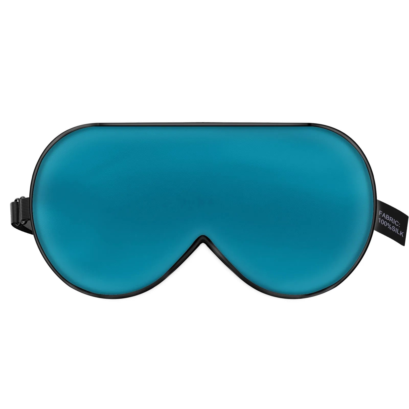 Double-sided mulberry silk eye mask with embroidered print in various colour options