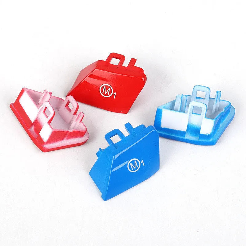 BMW steering wheel M1 and M2 mode button replacement accessories in red and blue colours