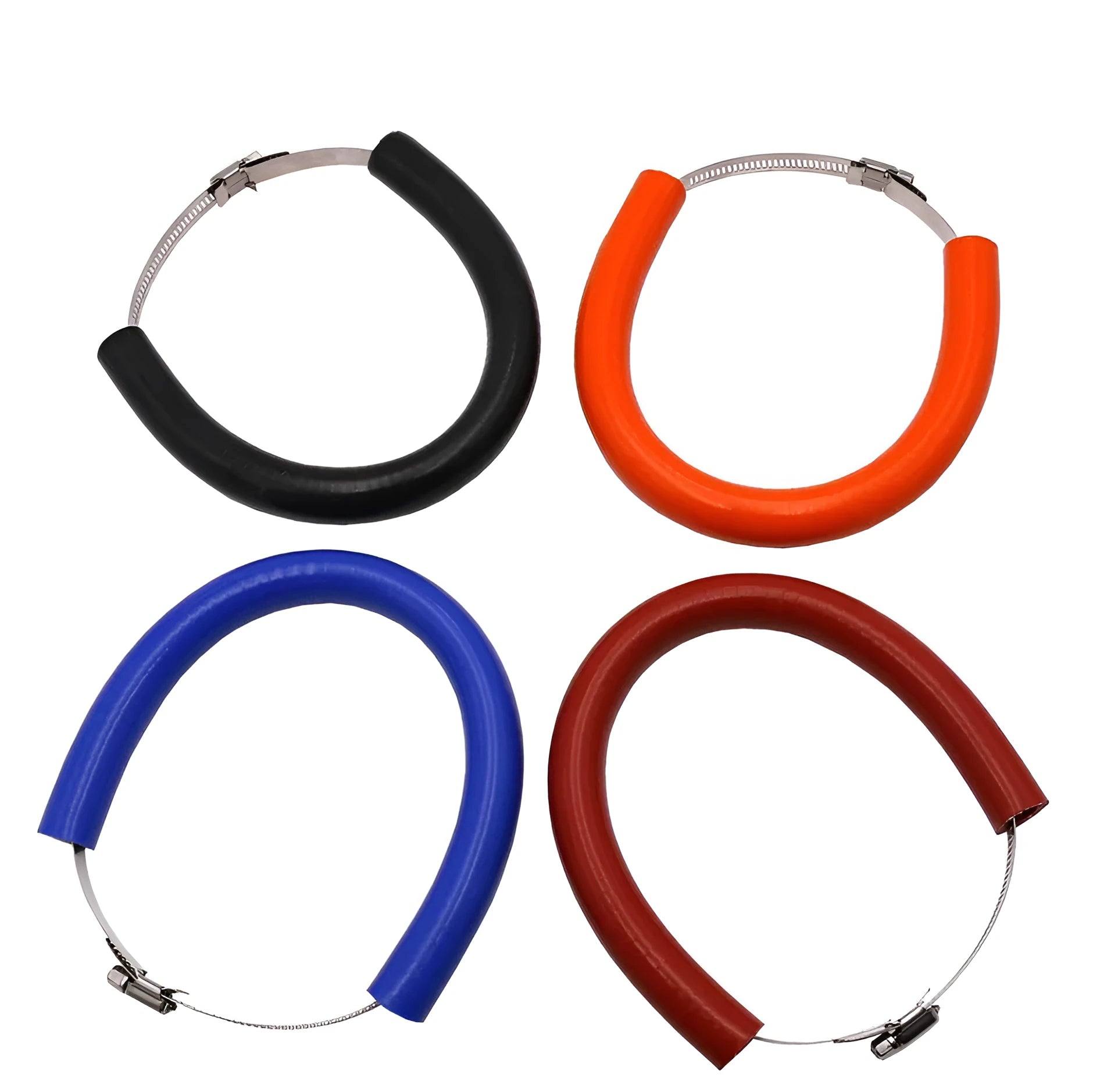 Universal motorcycle exhaust pipe gasket seal ring in black, blue, and orange colour options