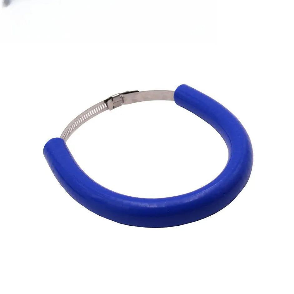 Universal motorcycle exhaust pipe gasket seal ring in black, blue, and orange colour options