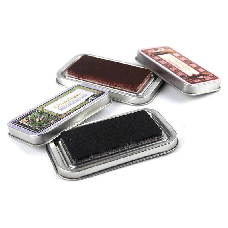 Rectangle notebook stamp pad with oily ink for DIY rubber stamp projects in five colour options