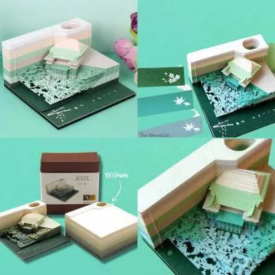 One Piece architectural building design sticky notes notepad 80x45mm