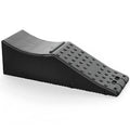 Black car seat protection pad with non-slip rubber base measuring 55 by 44 by 33 centimetres