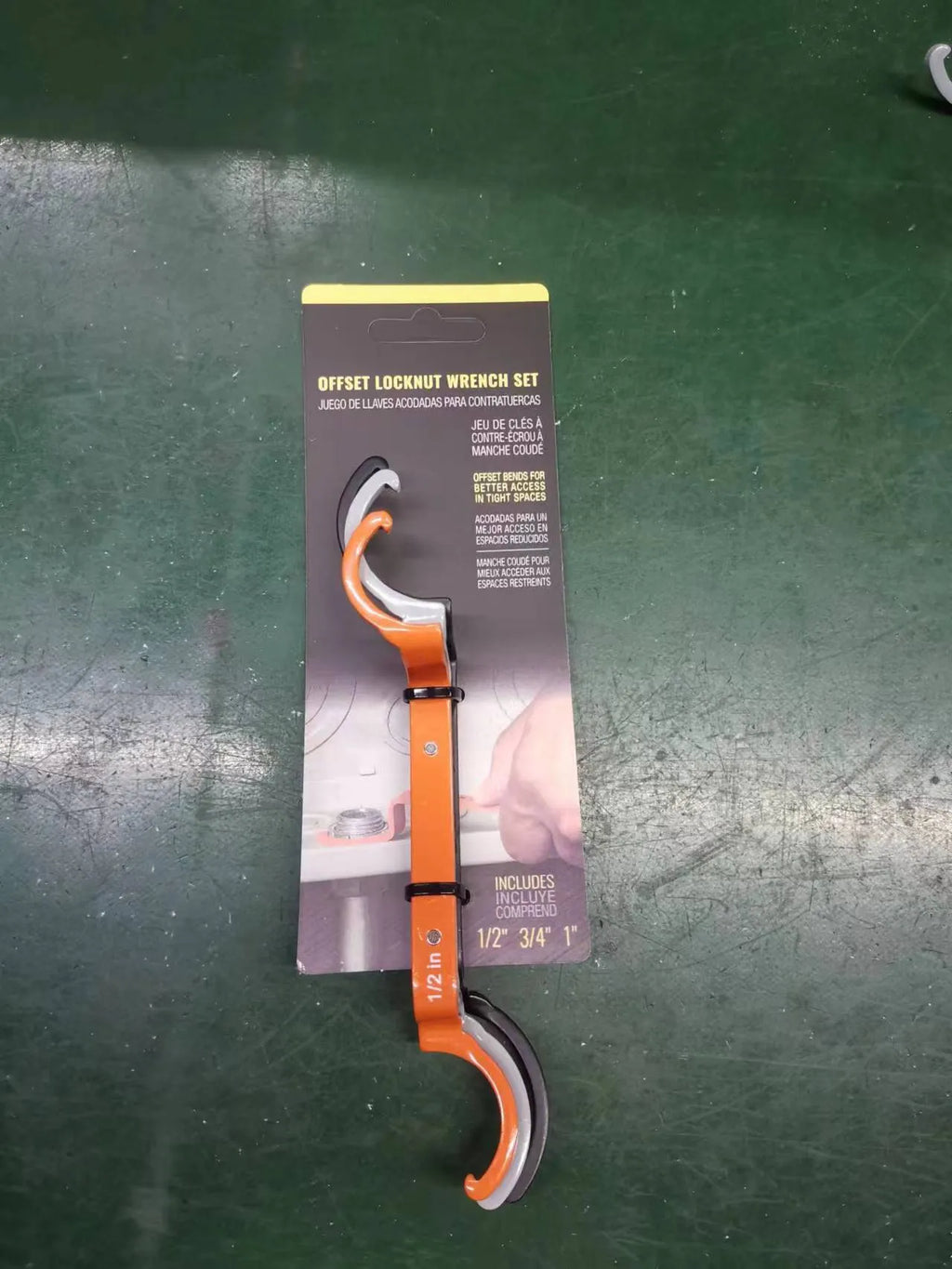 H251 specification three-piece wrench set showing orange, grey and black crescent, magnetic suction and catheter locking tools