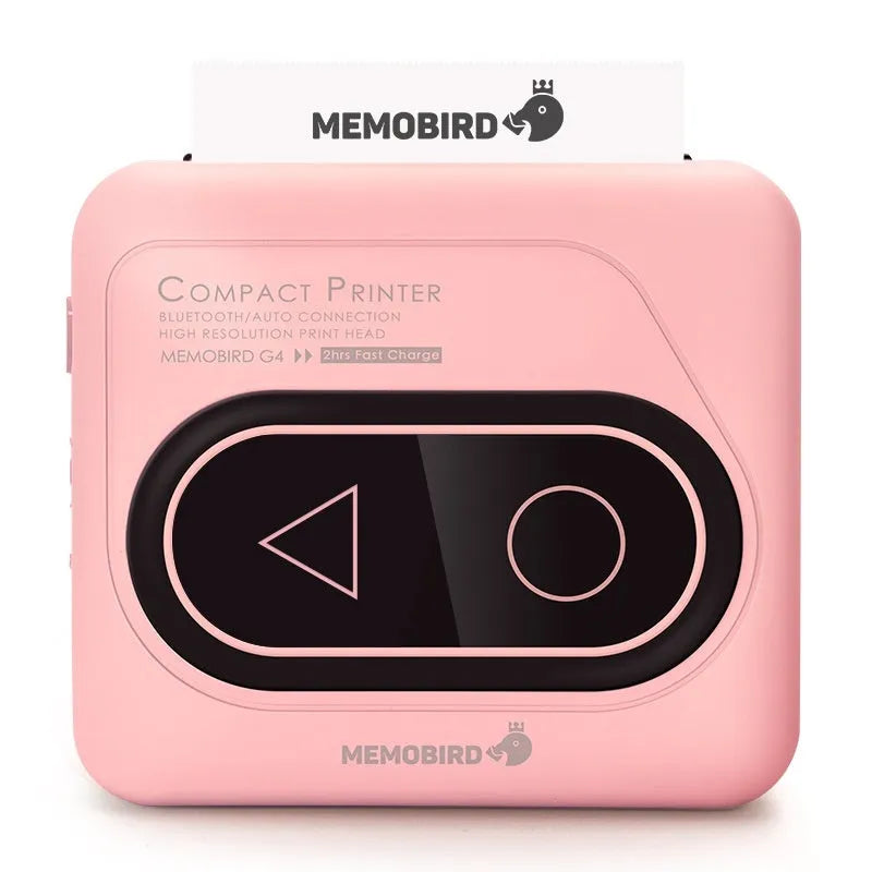 Compact Avocado Green Bluetooth mini thermal printer for mobile phone photo and text printing