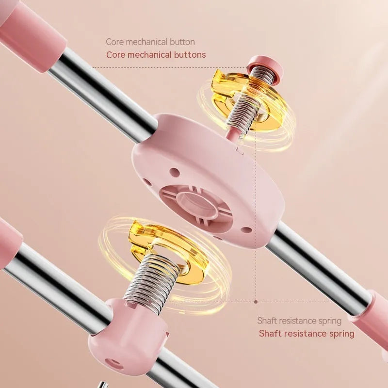 Children's adjustable open back stick for fitness body shaping in pink colour
