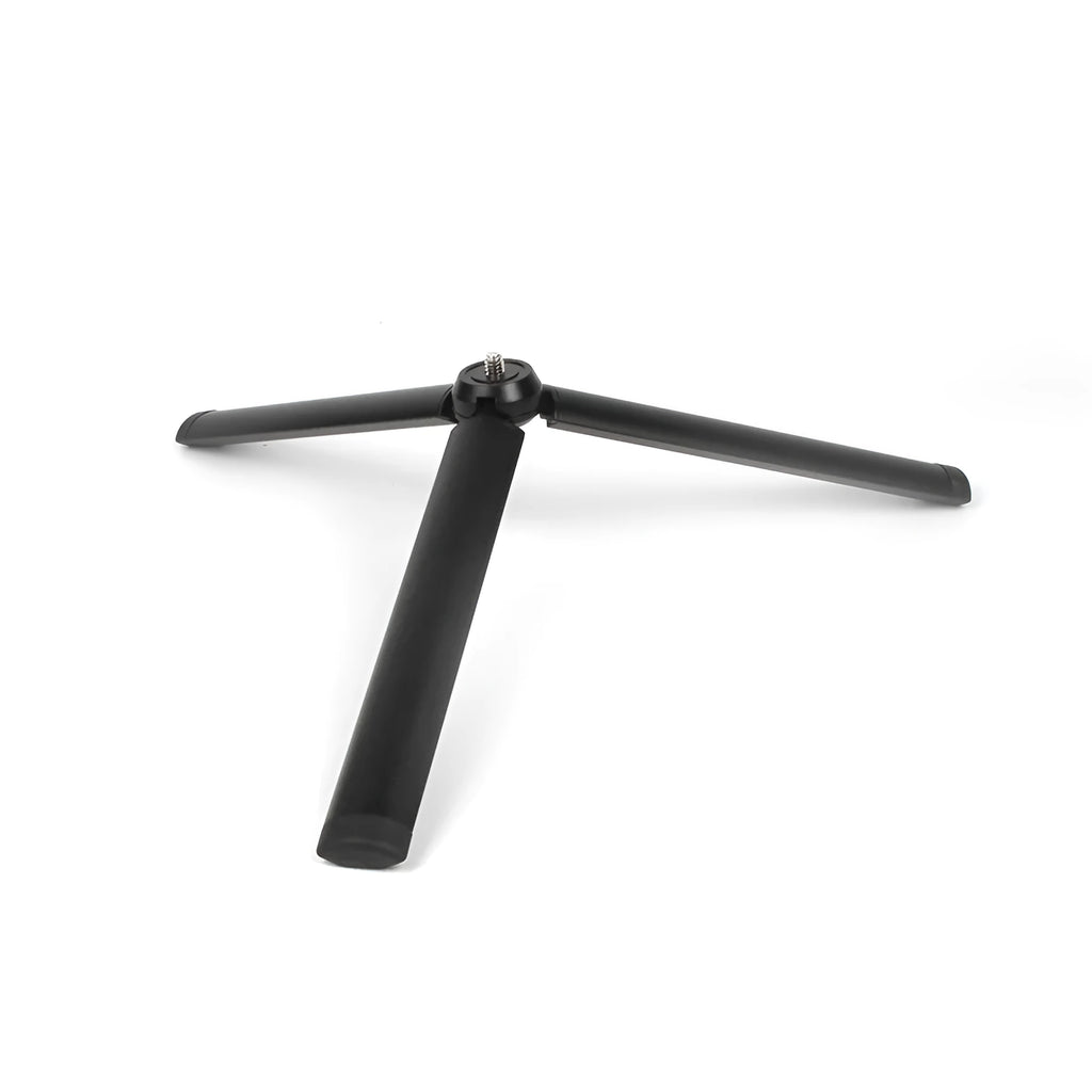 Black aluminium mobile phone tripod handheld stabilizer compatible with iPhone