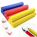 Rubber grip hose set showing 10mm and 18mm inner diameter options for utensil and pen grip enhancement