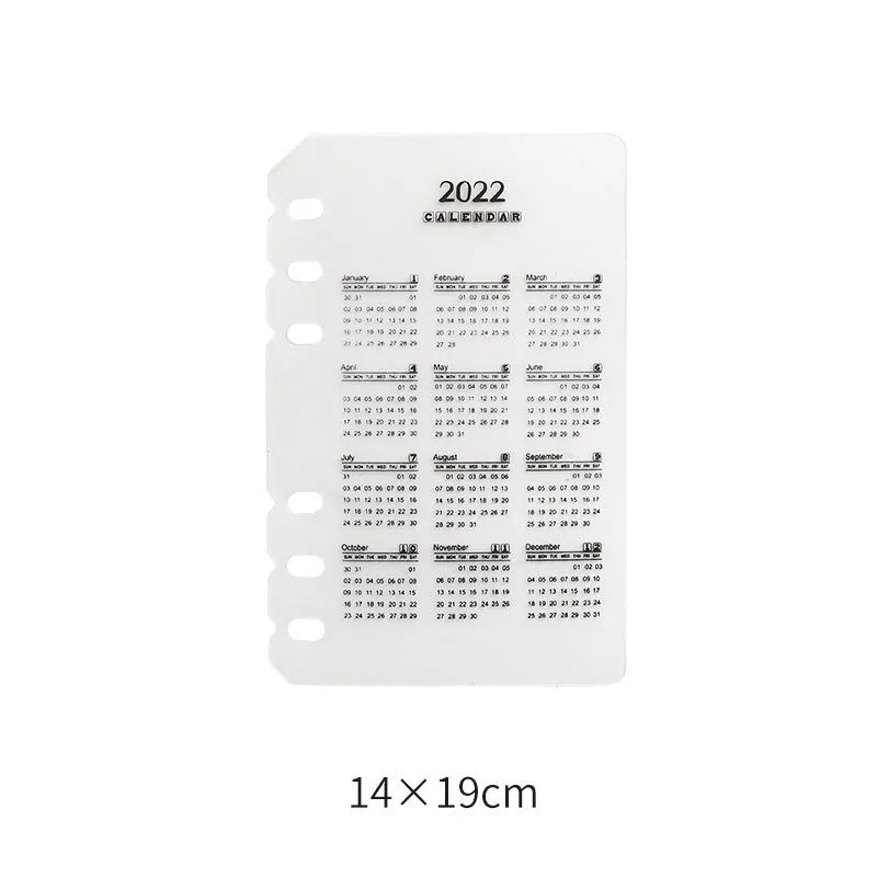 Assorted adhesive stickers and sticky notes showing grid formats and colourful designs with A6 ruler versions