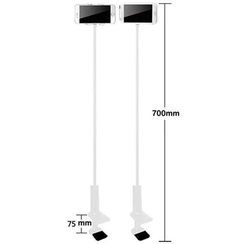 Black flexible phone mount holder with suction base and adjustable bendy arm
