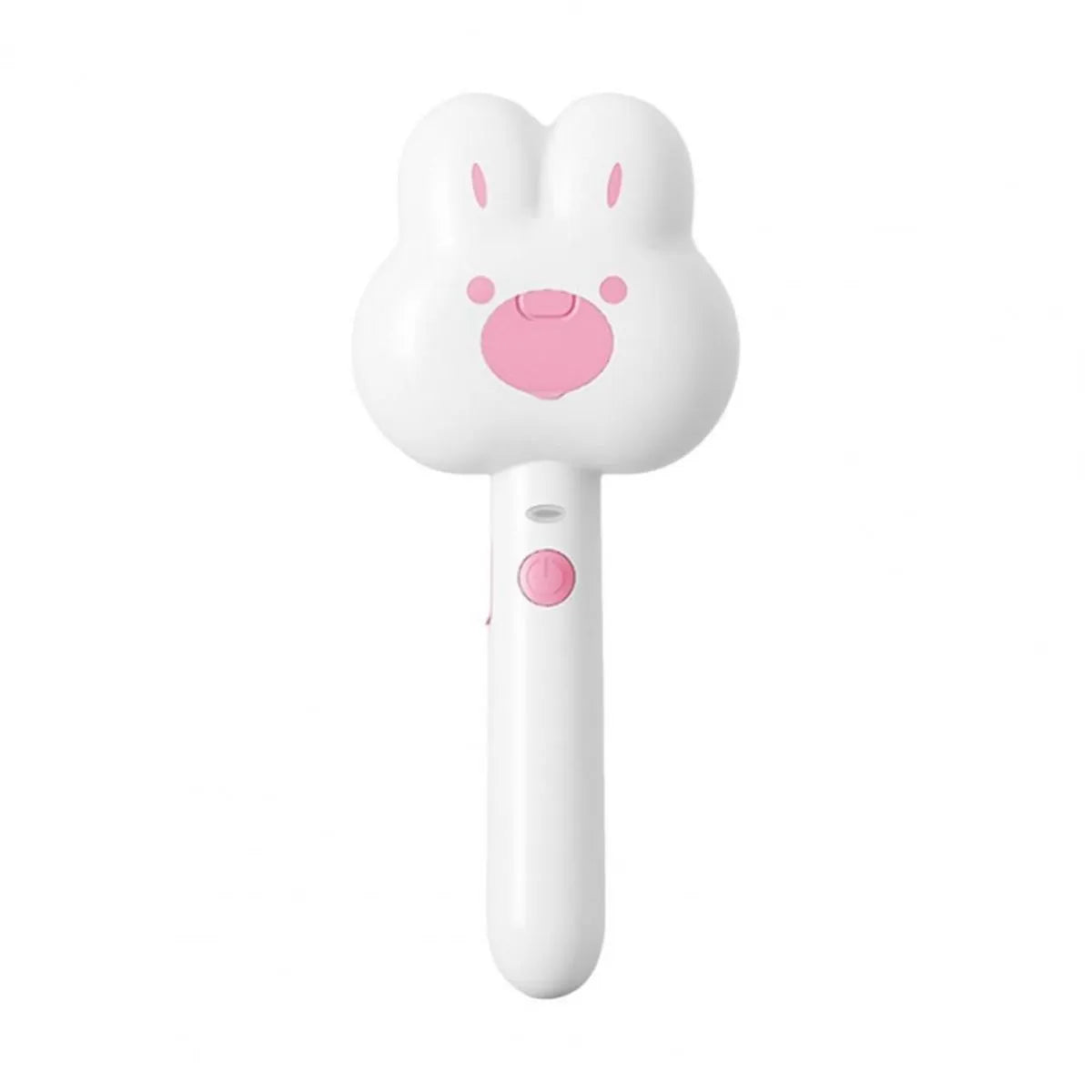 Rechargeable pet grooming steam brush in green colour with cartoon design