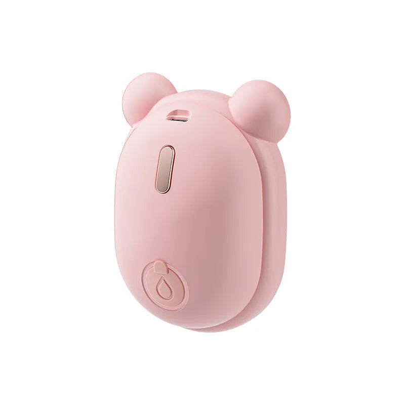 Pink rechargeable pet grooming brush with spray function and removable silicone comb for cat and dog hair removal