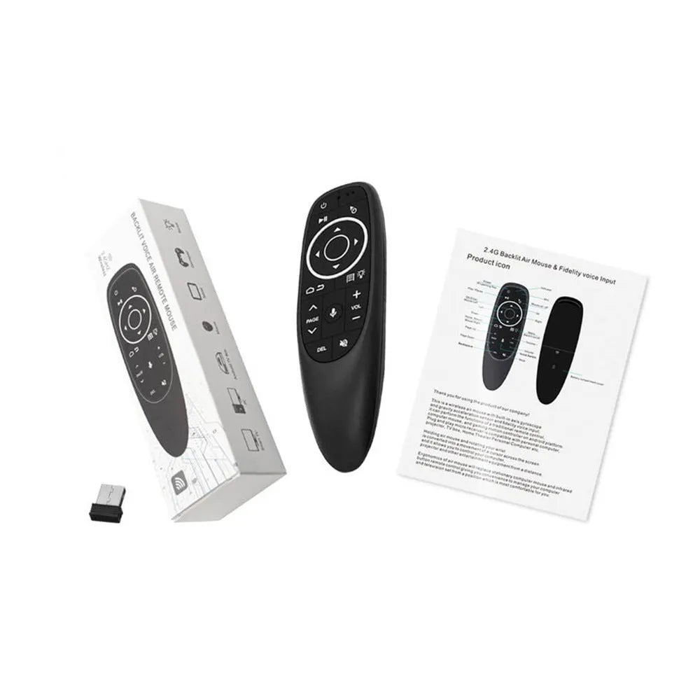 G10 G10S intelligent voice remote control with air mouse functionality and plastic shell
