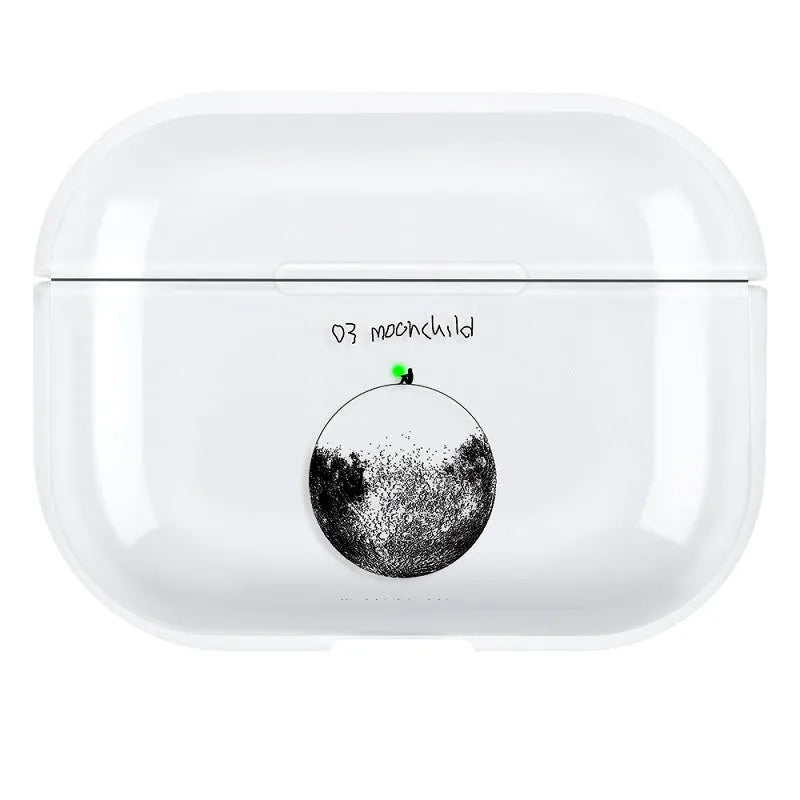 Polycarbonate solid colour protective back cover case for Apple AirPods Pro 3 wireless earphones.