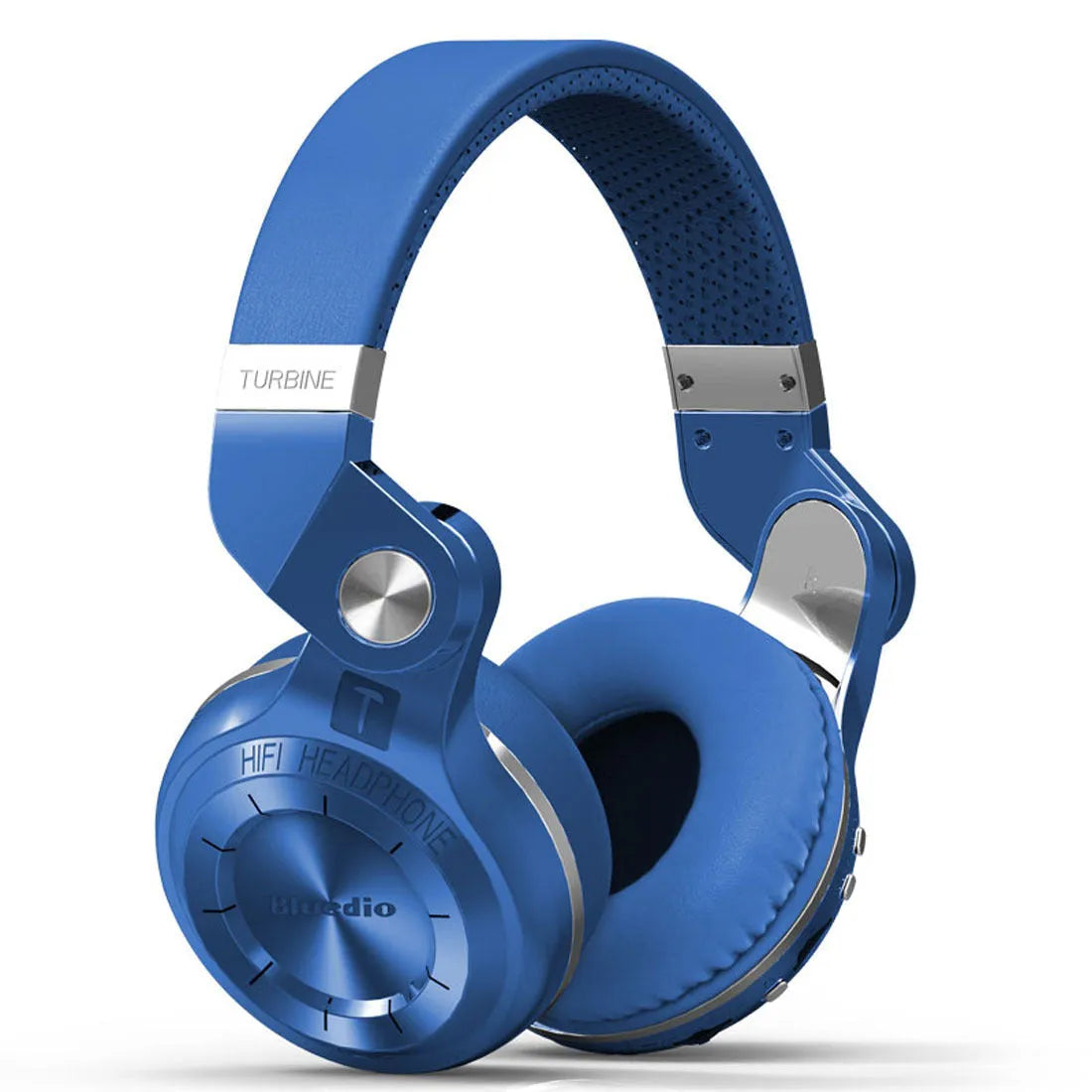 Black Bluetooth wireless headset with head-mounted design shown from the side