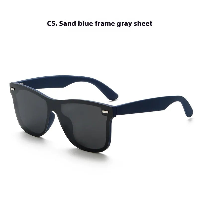 Polarised sunglasses with grey lenses and a sand black TR90 frame suitable for outdoor sports.