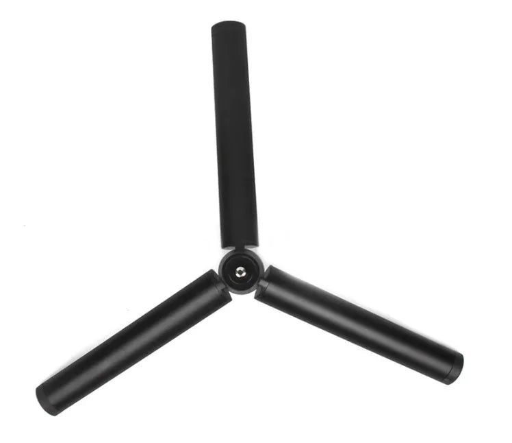 Black aluminium mobile phone tripod handheld stabilizer compatible with iPhone