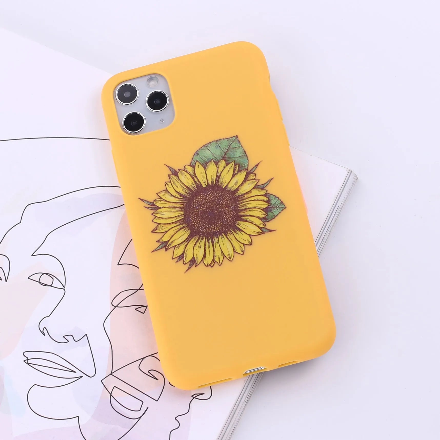 Painted TPU mobile phone back cover case for Apple iPhone in multiple colour options.