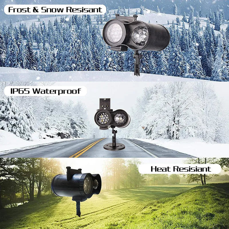Outdoor waterproof double tube animated water pattern light with IP65 rating