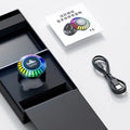 Small cubic voice control Bluetooth LED atmosphere lamp showing polar light effect.