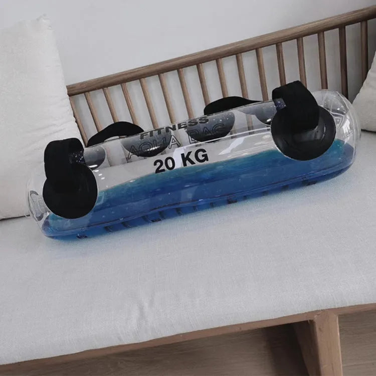 Transparent PVC water injection weight bag inflatable soft dumbbell for strength training
