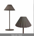 Alloy desk lamp with touch dimming in black, brown, sand, or white colour options