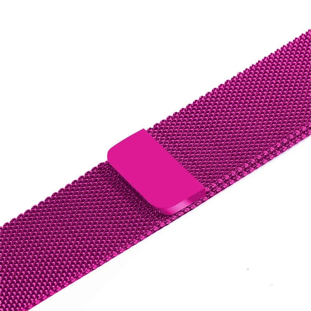 Stainless steel smartwatch strap for 38mm and 42mm watches in silver colour