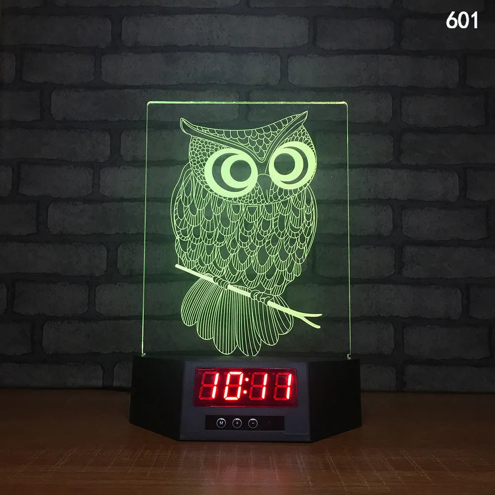 3D dolphin design LED night light with wireless charging surface and remote control