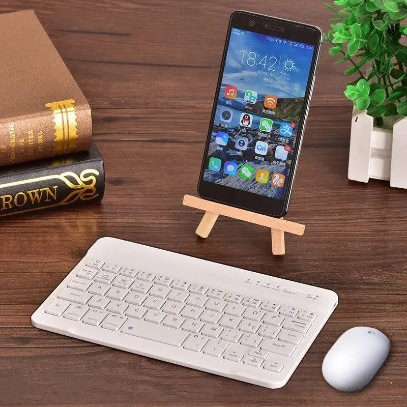 Black or white mini Bluetooth wireless keyboard for 7 9 or 10 inch tablets