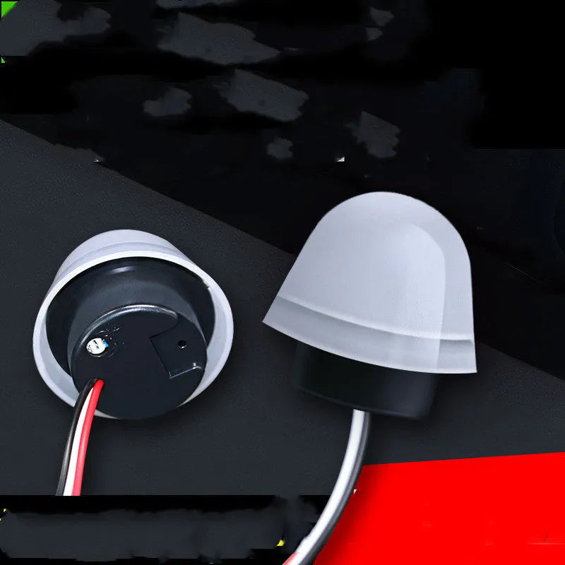 White automatic induction street lamp from AS-20 series for outdoor use.