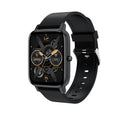H80 smart watch with black silicone strap showing ECG and blood oxygen monitoring on its 1.69-inch touch screen