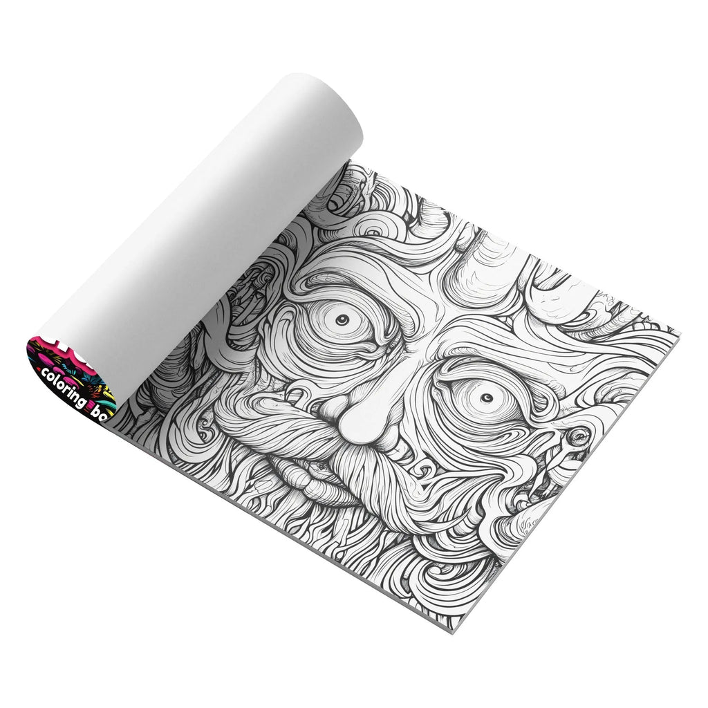 A4 acid tour coloured painting book with paper pages for drawing and sketching