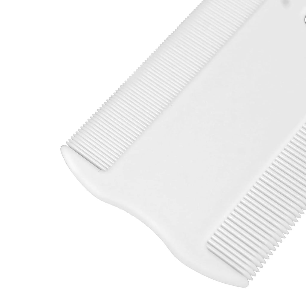 Small plastic pet flea comb with double-sided dense teeth for dog and cat facial grooming